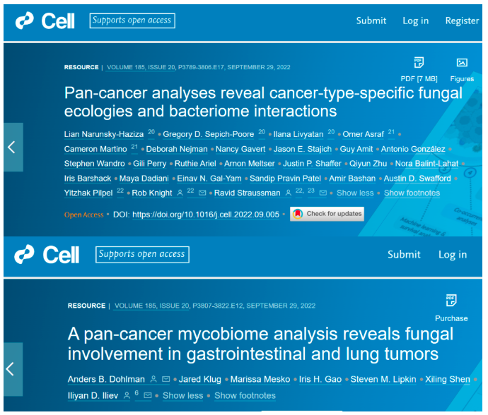 Cell：靶向腫瘤內(nèi)真菌為潛在抗癌療法？